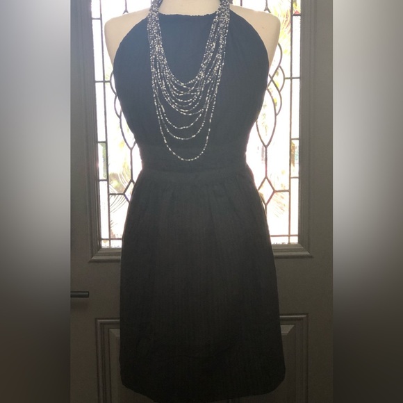 NWT- Wild Fable Women Mini Halter Fit Flare Back Tie Cotton Plus Size Dress - Picture 2 of 11